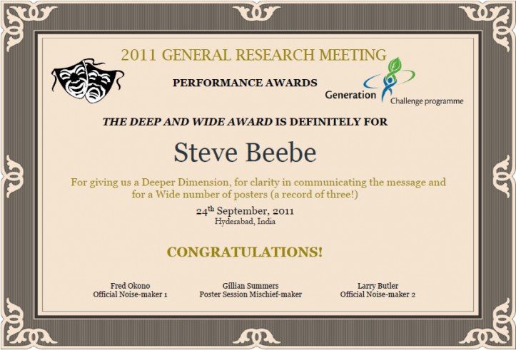 The Deep and Wide Award